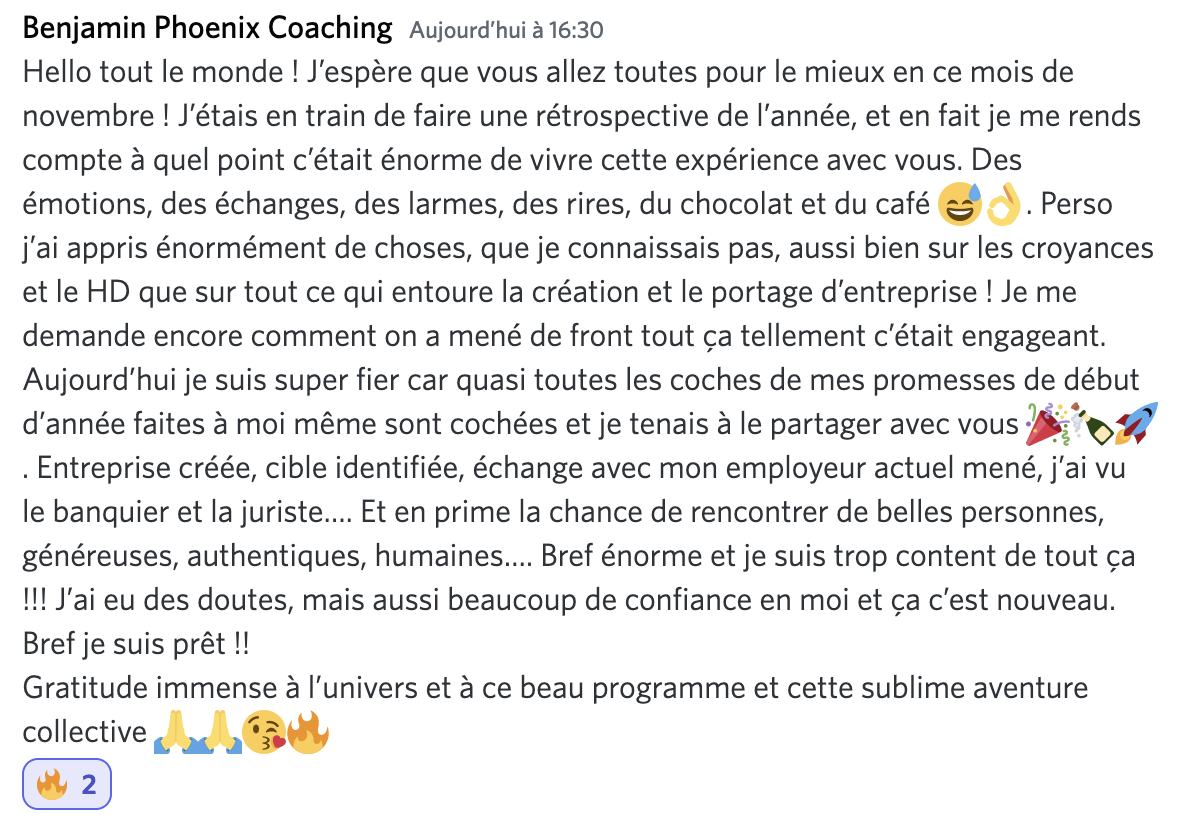 Message d'élève