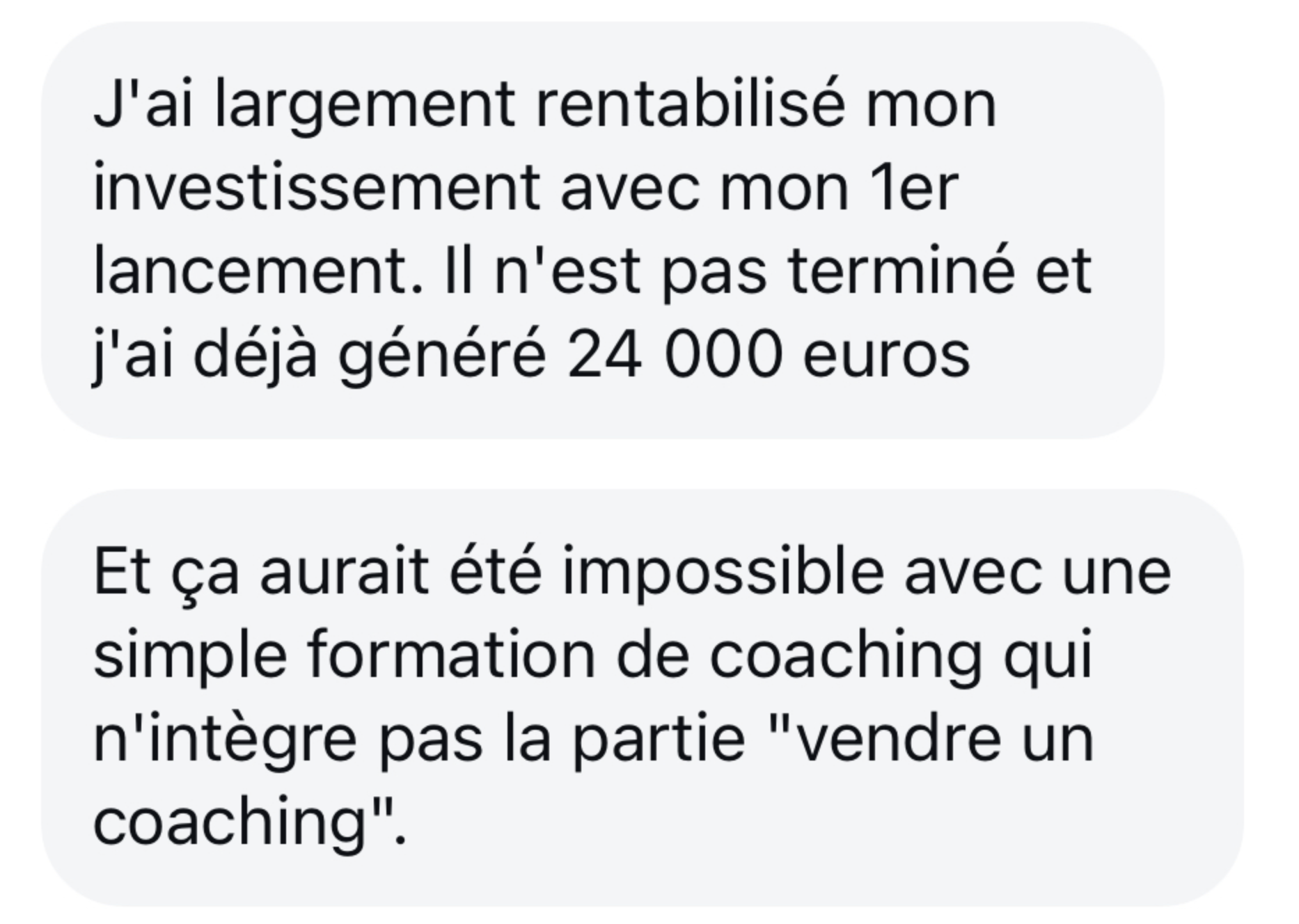 Message d'élève