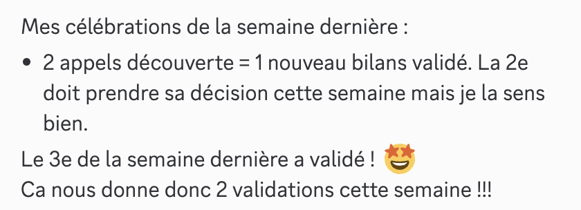 Message d'élève
