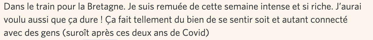 Message d'élève