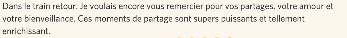 Message d'élève