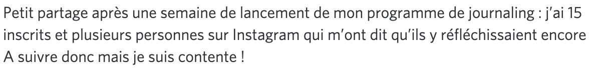 Message d'élève