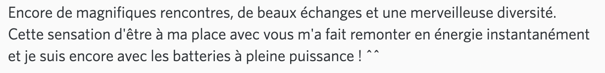 Message d'élève