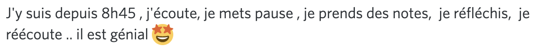 Message d'élève