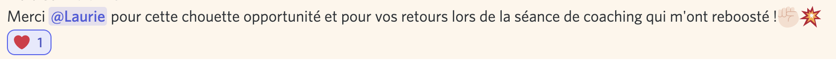Message d'élève