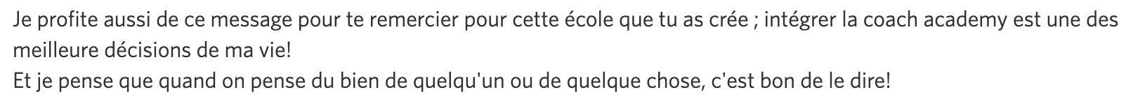 Message d'élève