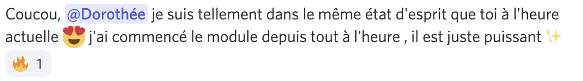 Message d'élève