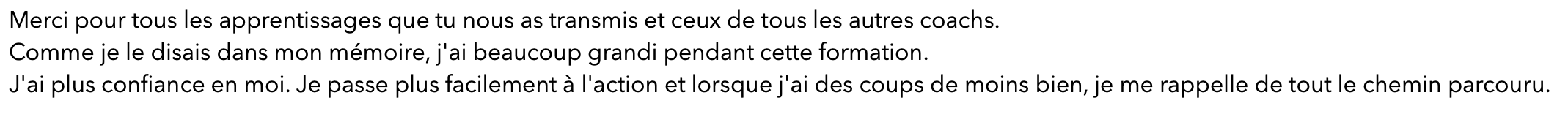 Message d'élève
