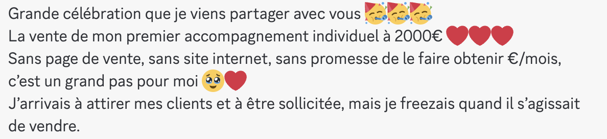 Message d'élève