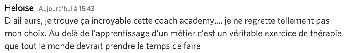 Message d'élève