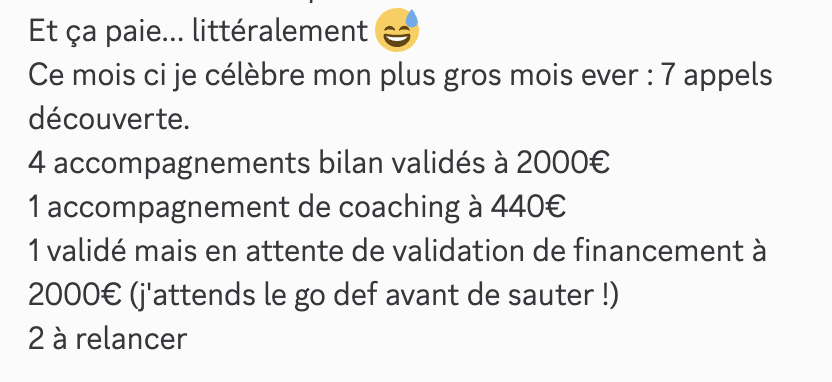 Message d'élève