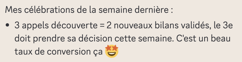Message d'élève