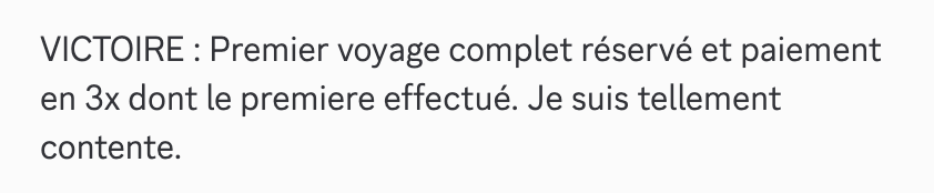 Message d'élève