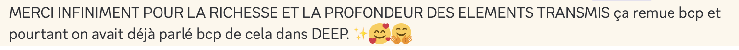 Message d'élève