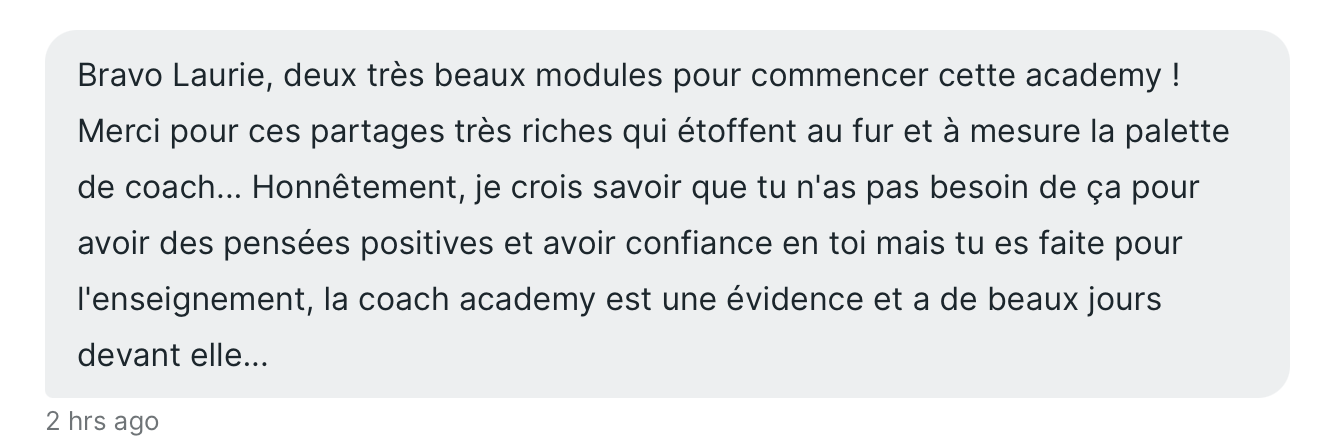 Message d'élève