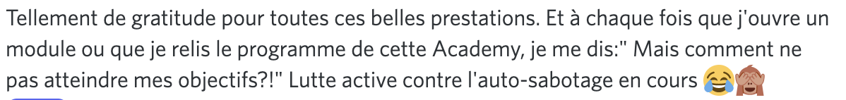 Message d'élève